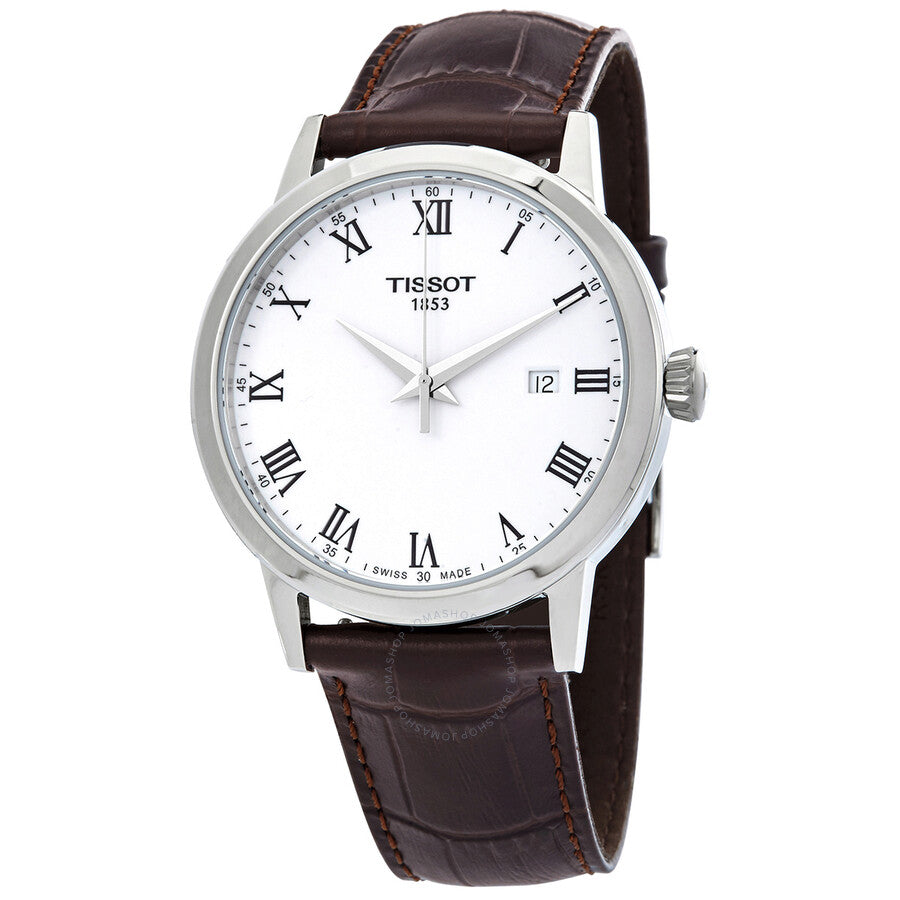 Tissot T-Classic Quartz White Dial Men's Watch T129.410.16.013.00 - Dawson Watches