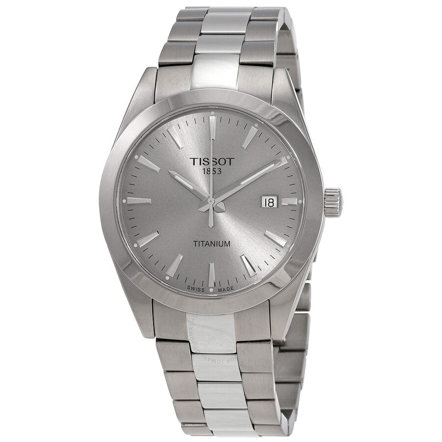 Tissot T-Classic Titanium Quartz Grey Dial Men's Watch T127.410.44.081.00 - Dawson Watches