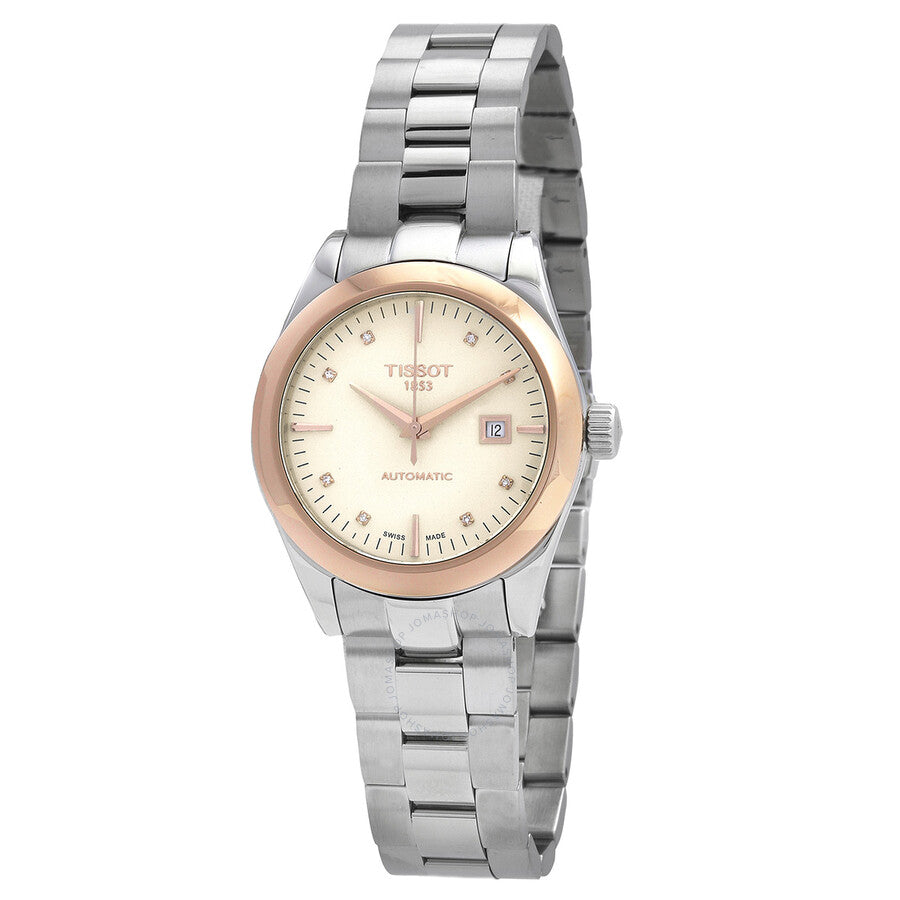 Tissot T-Gold Automatic Diamond Ladies Watch T930.007.41.266.00 - Dawson Watches