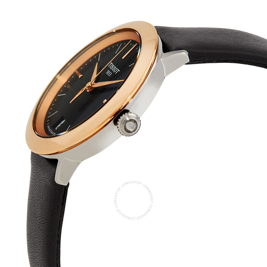 Tissot T-Gold Quartz Black Dial Ladies Watch T929.210.46.051.00 - Dawson Watches #2