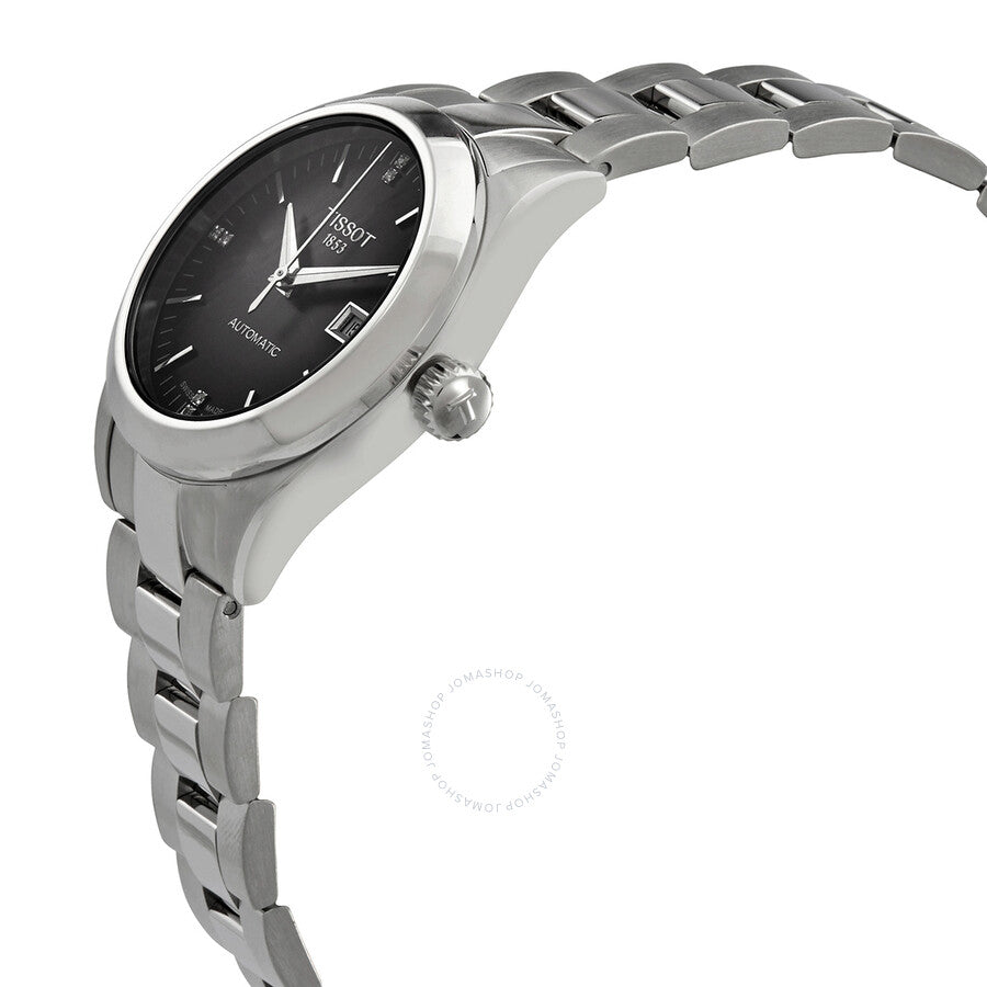 Tissot T-My Lady Automatic Diamond Anthracite Dial Ladies Watch T132.007.11.066.00 - Dawson Watches #2