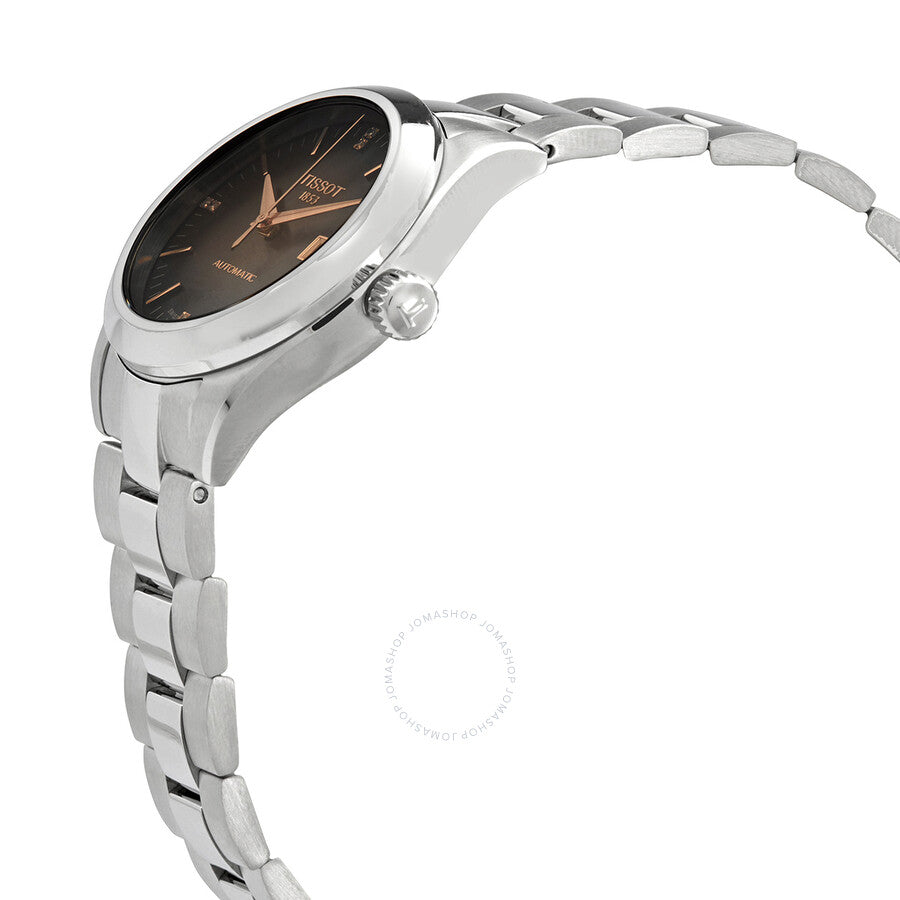 Tissot T-My Lady Automatic Diamond Anthracite Gradient Dial Ladies Watch T132.007.11.066.01 - Dawson Watches #2