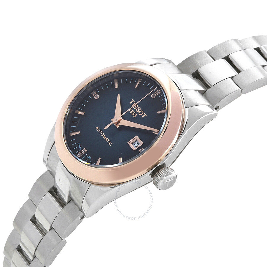 Tissot T-My Lady Automatic Diamond Graded Blue-Black Dial Ladies Watch T9300074104600 - Dawson Watches #2
