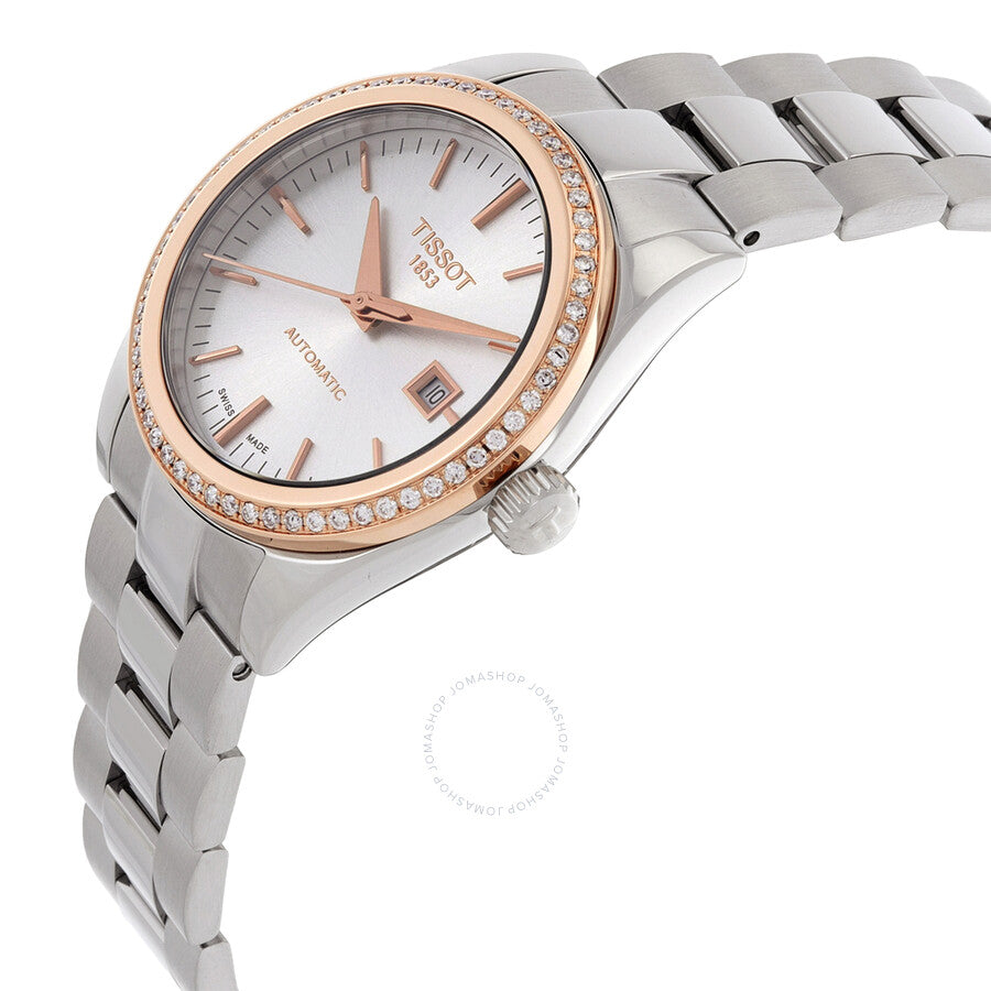 Tissot T-My Lady Automatic Diamond Silver Dial Watch T930.007.41.031.00 - Dawson Watches #2