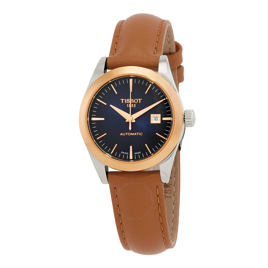 Tissot T-My Lady Automatic Smoked Blue Dial Watch T930.007.46.041.00 - Dawson Watches