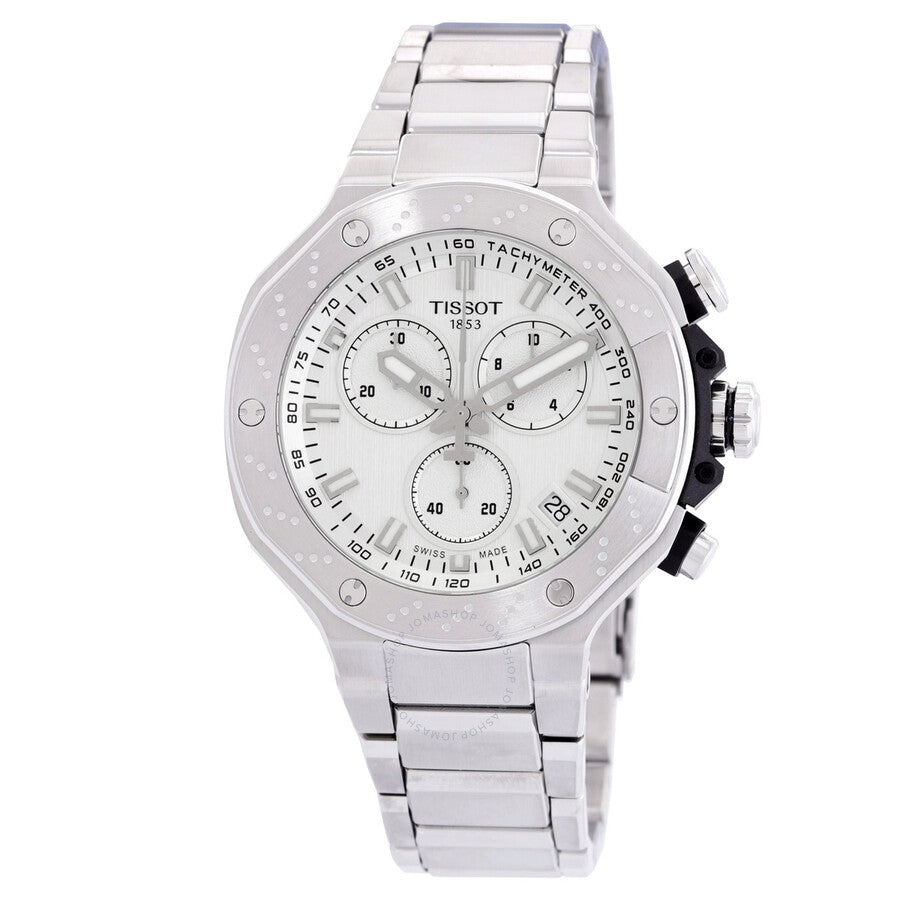 Tissot T-Race Chronograph Quartz Silver Dial Men's Watch T1414171103100 - Dawson Watches