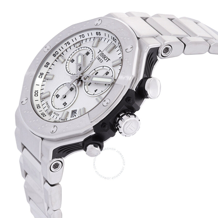 Tissot T-Race Chronograph Quartz Silver Dial Men's Watch T1414171103100 - Dawson Watches #2