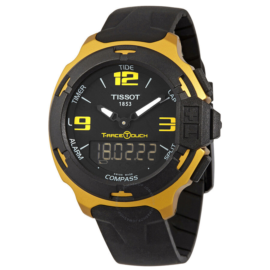 Tissot T-Race Perpetual Alarm World Time Chronograph Quartz Analog-Digital Black Dial Men's Watch T081.420.97.057.07 - Dawson Watches
