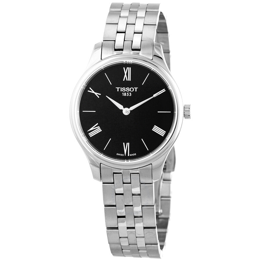 Tissot Tradition 5.5 Quartz Black Dial Ladies Watch T063.209.11.058.00 - Dawson Watches