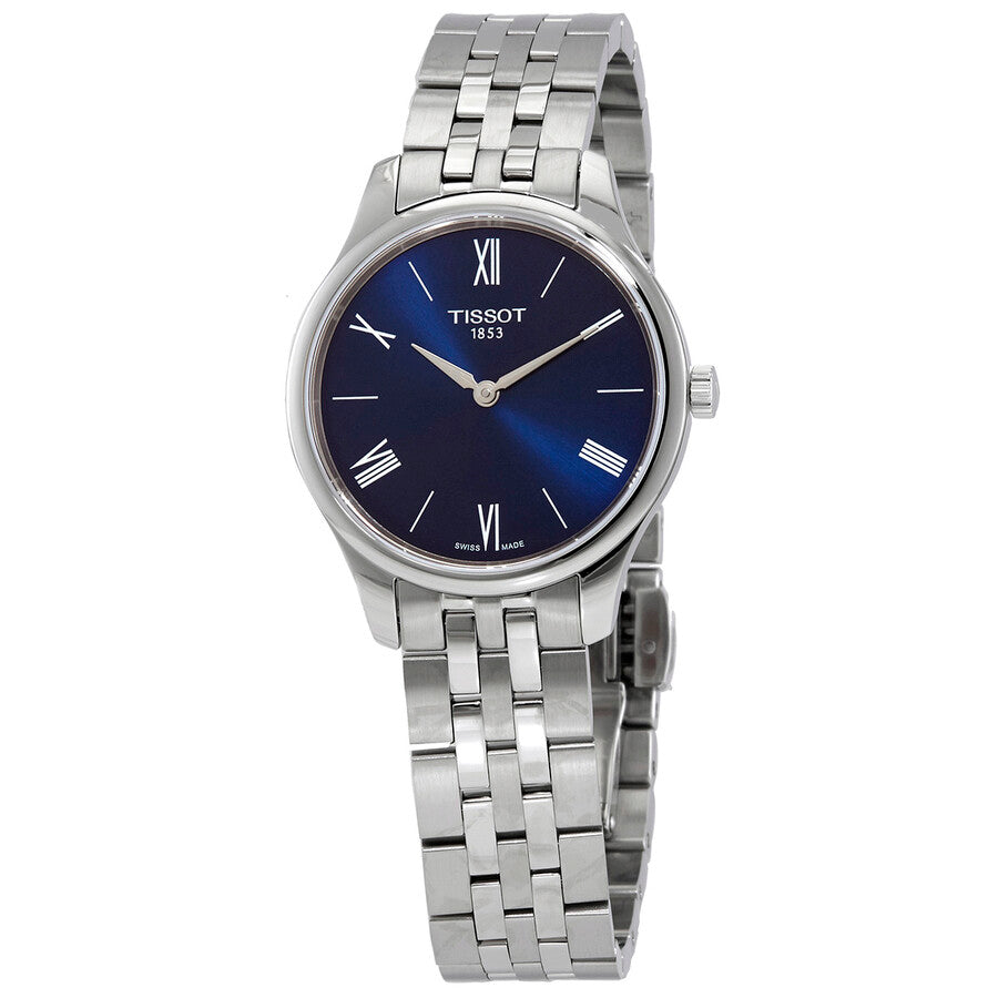 Tissot Tradition 5.5 Quartz Blue Dial Ladies Watch T063.209.11.048.00 - Dawson Watches