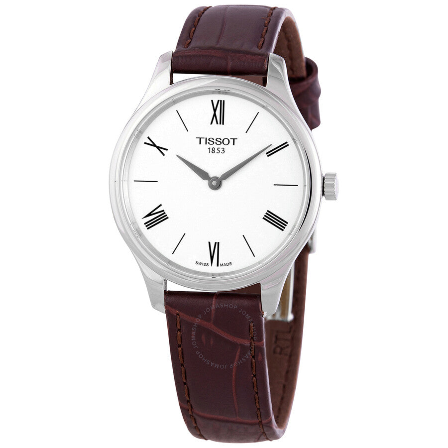 Tissot Tradition 5.5 Quartz Silver Dial Ladies Watch T063.209.16.038.00 - Dawson Watches