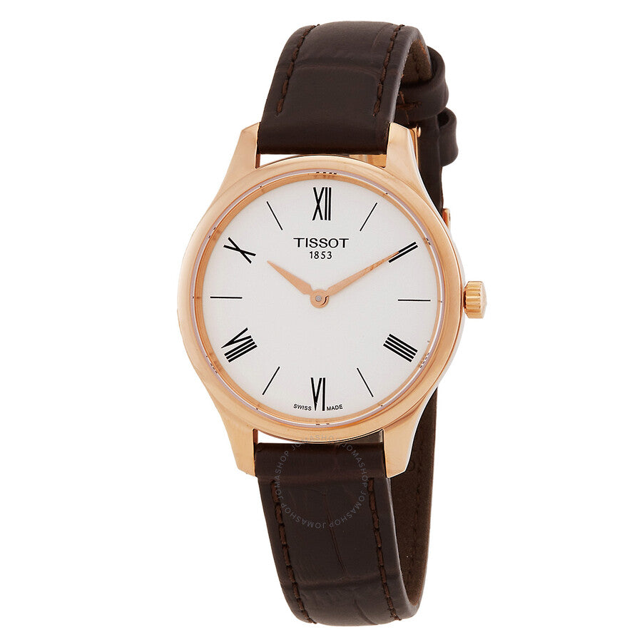 Tissot Tradition 5.5 Quartz White Dial Ladies Watch T063.209.36.038.00 - Dawson Watches