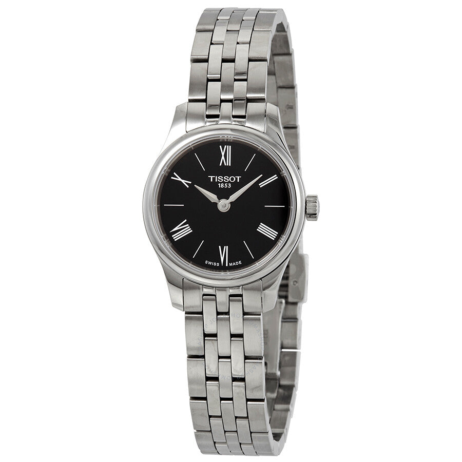 Tissot Tradition Black Dial Stainless Steel Ladies Watch T063.009.11.058.00 - Dawson Watches