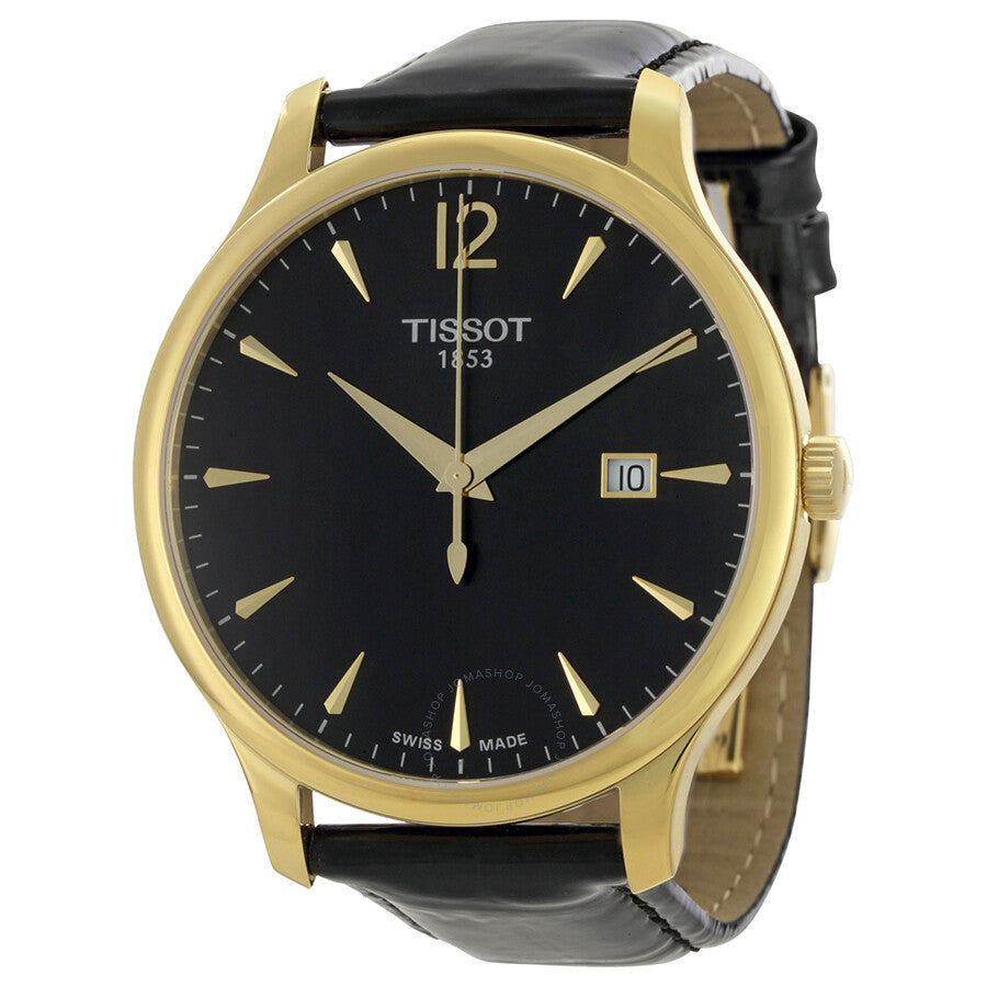 Tissot Tradition Black Dial Men's Watch T063.610.36.057.00 - Dawson Watches
