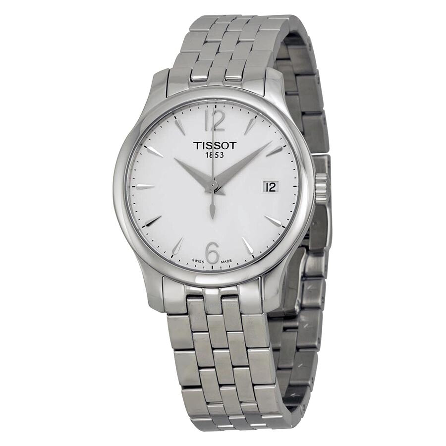 Tissot Tradition Silver Dial Ladies Watch T0632101103700 - Dawson Watches