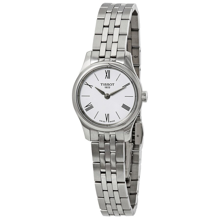 Tissot Tradition Thin White Dial Ladies Watch T0630091101800 - Dawson Watches
