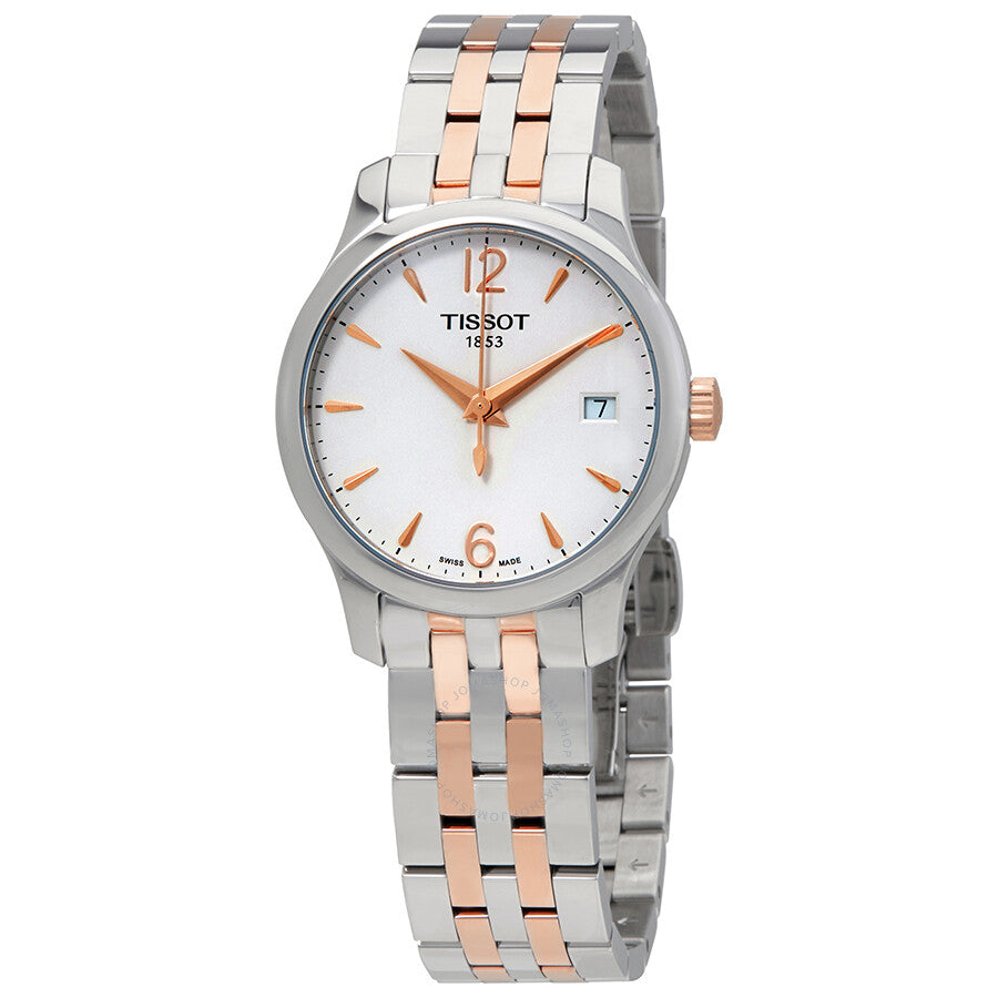 Tissot Tradition White Dial Ladies Watch T063.210.22.037.01 - Dawson Watches