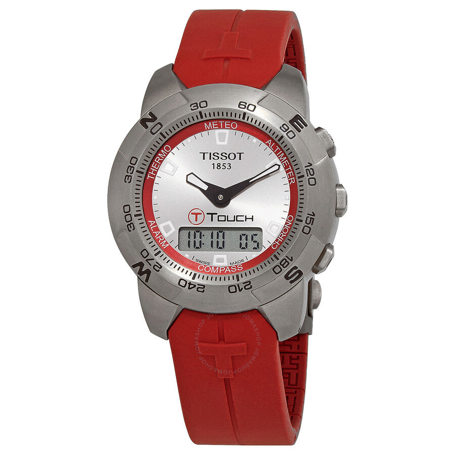 Tissot T-Touch Alarm Chronograph Quartz Analog-Digital Silver Dial Men's Watch T33.7.778.71 - Dawson Watches