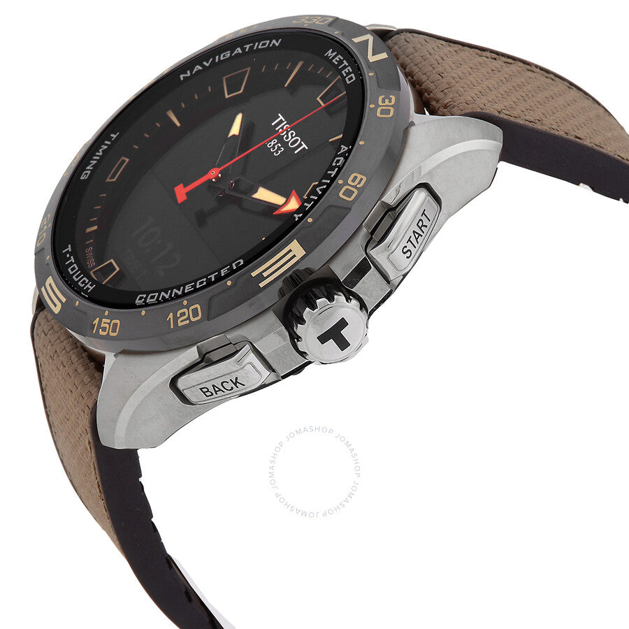Tissot T-Touch Connect Solar Perpetual Alarm Chronograph GMT Quartz Analog-Digital Black Dial Men's Watch T121.420.47.051.07 - Dawson Watches #2