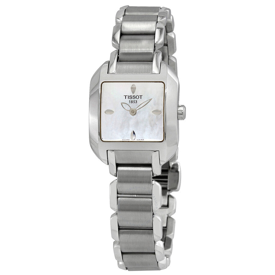 Tissot T-Wave White Dial Stainless Steel Ladies Watch T02.1.285.71 - Dawson Watches