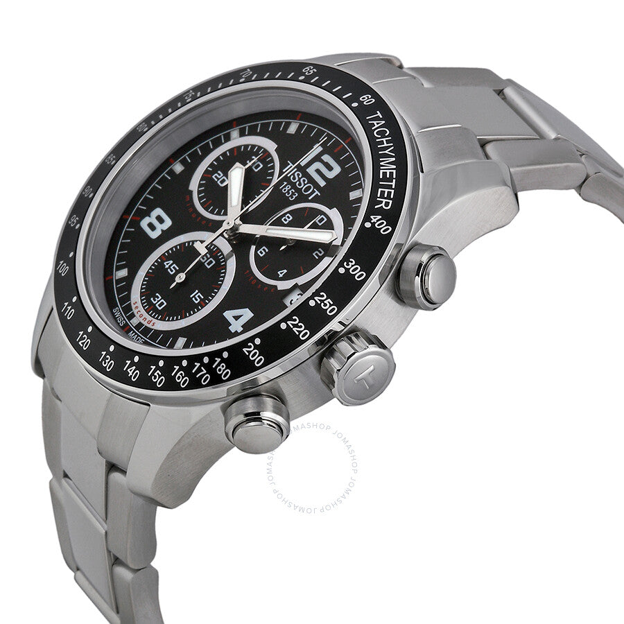 Tissot V8 Chronograph Black Dial Men's Watch T0394171105702 - Dawson Watches #2
