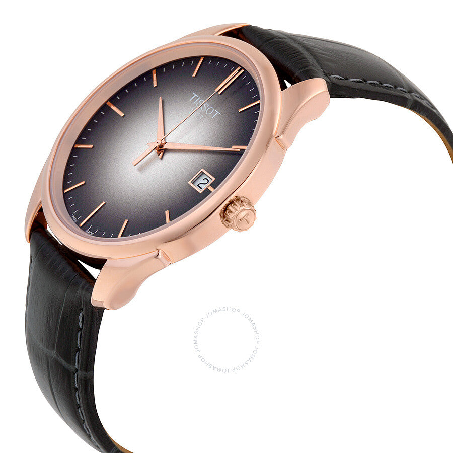 Tissot Vintage Black Dial Black Leather Men's Watch T9204107606100 - Dawson Watches #2