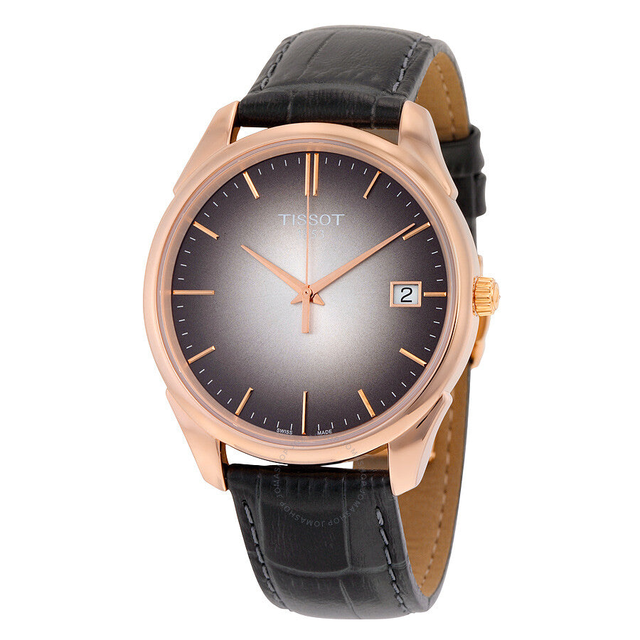 Tissot Vintage Black Dial Black Leather Men's Watch T9204107606100 - Dawson Watches