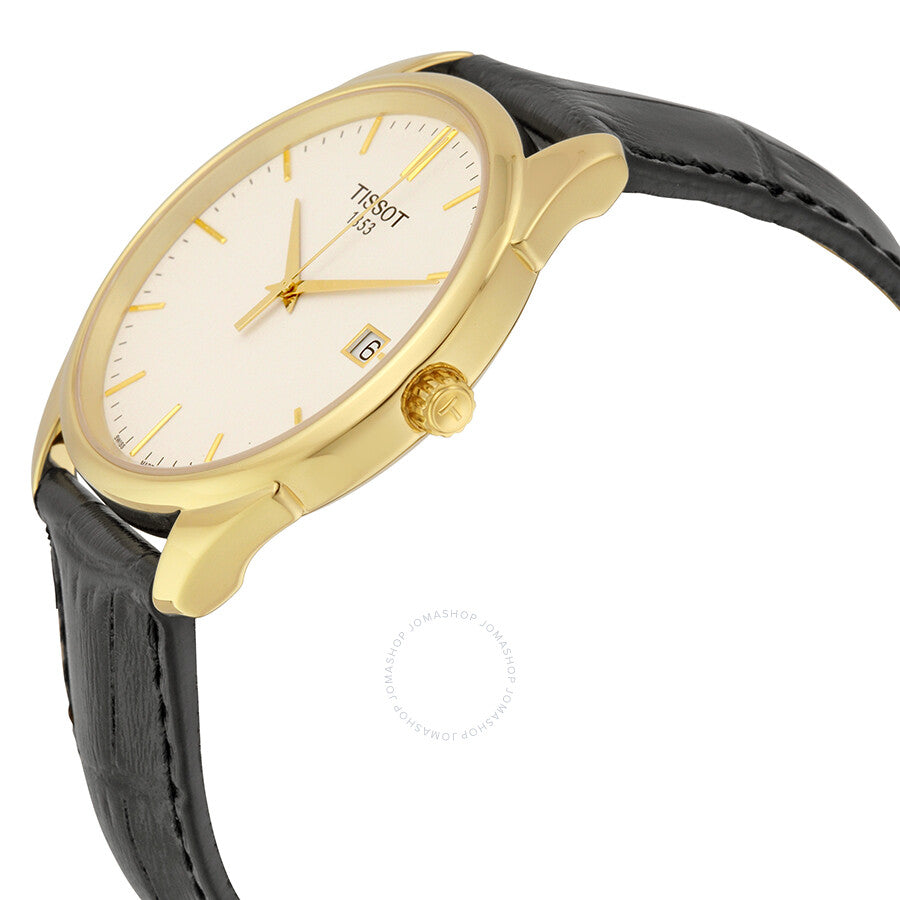 Tissot Vintage White Dial Black Leather Men's Watch T920.410.16.011.00 - Dawson Watches #2