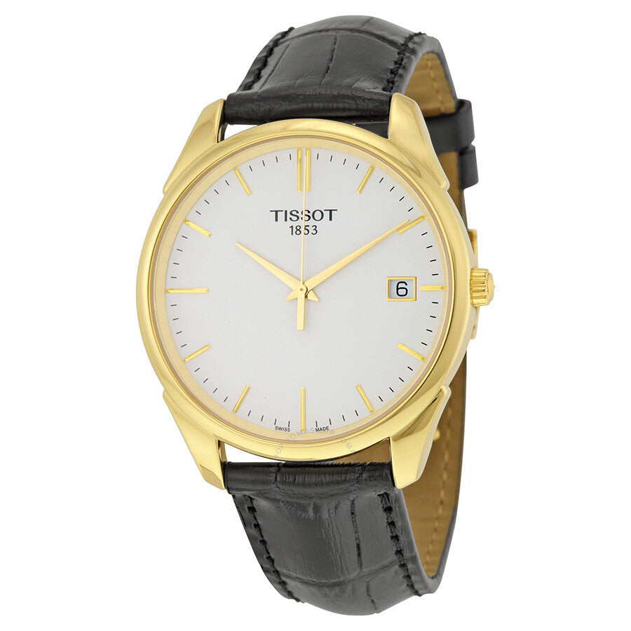 Tissot Vintage White Dial Black Leather Men's Watch T920.410.16.011.00 - Dawson Watches