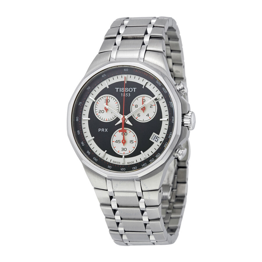 Tissot T-Classic PRX Chronograph Black Dial Men's Watch T0774171105101 - Dawson Watches #2