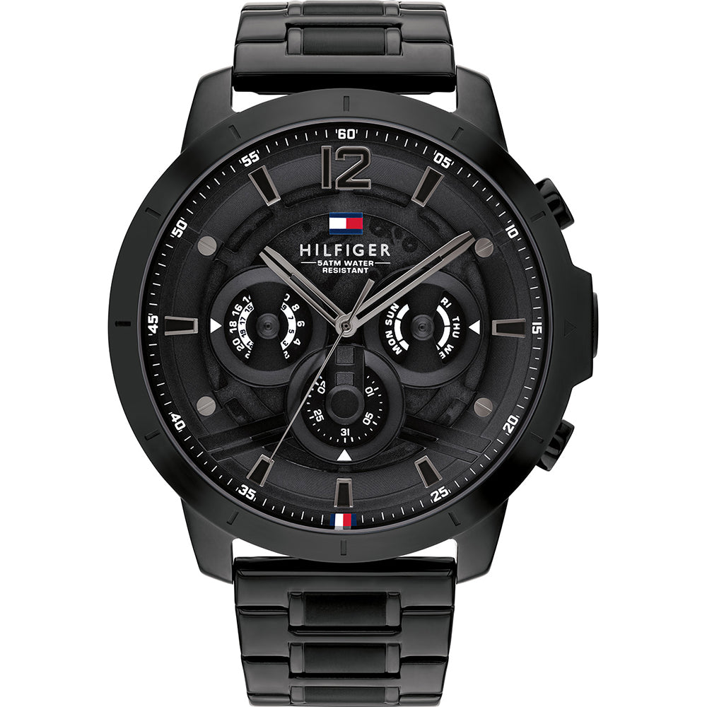 Tommy Hilfiger Luca Black Steel Men's Watch  1710494 - Dawson Watches