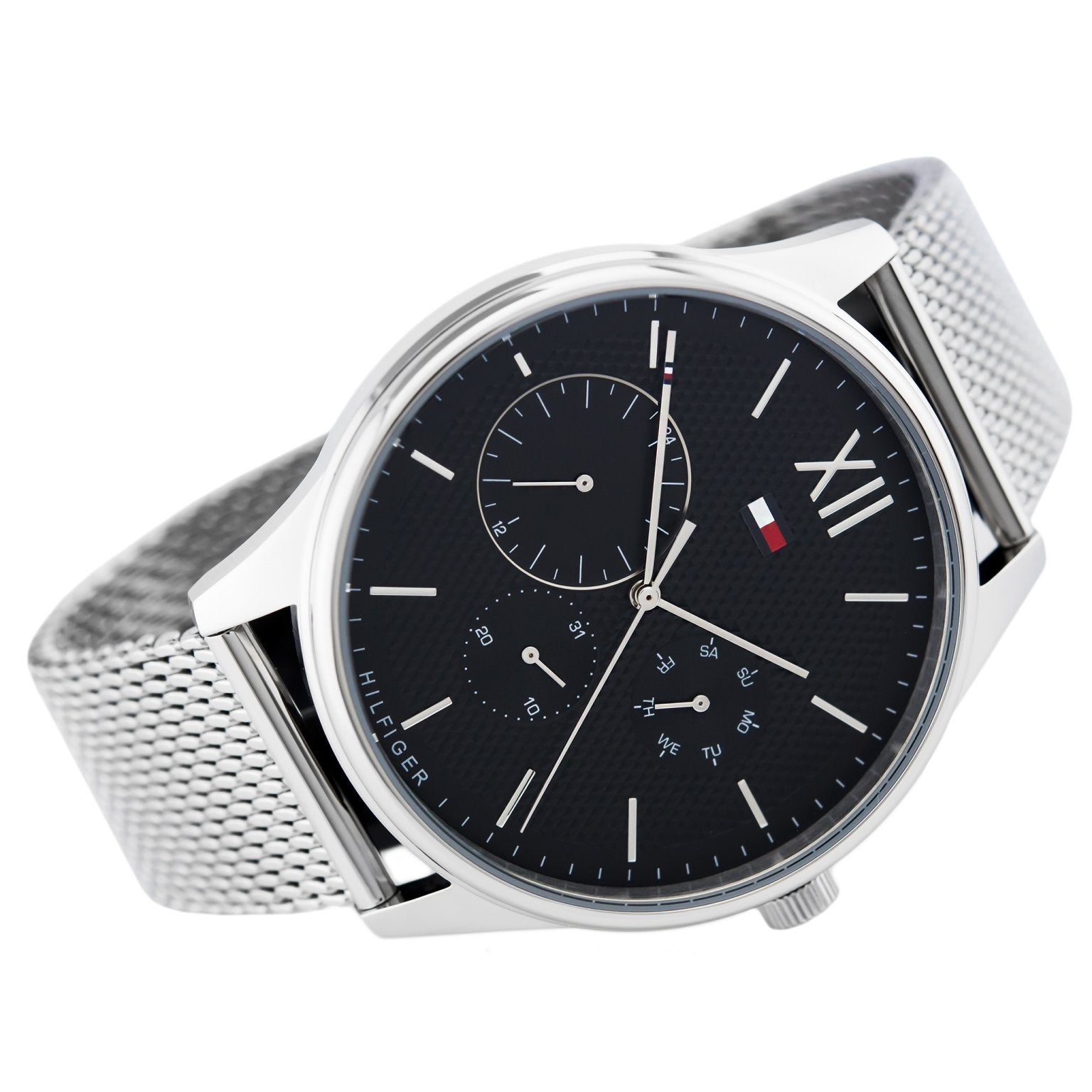 Tommy Hilfiger Black Dial Mesh Men's Watch 1791415