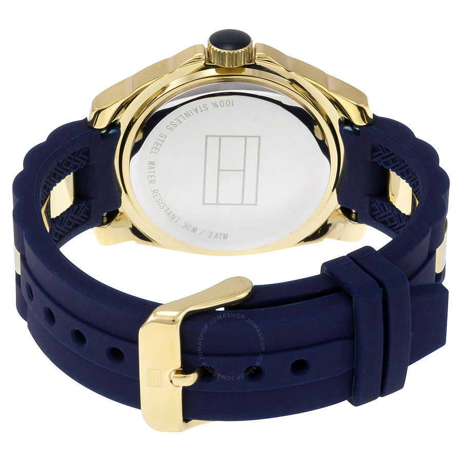 Tommy Hilfiger White Dial Blue Silicone Strap Ladies Watch 1781307