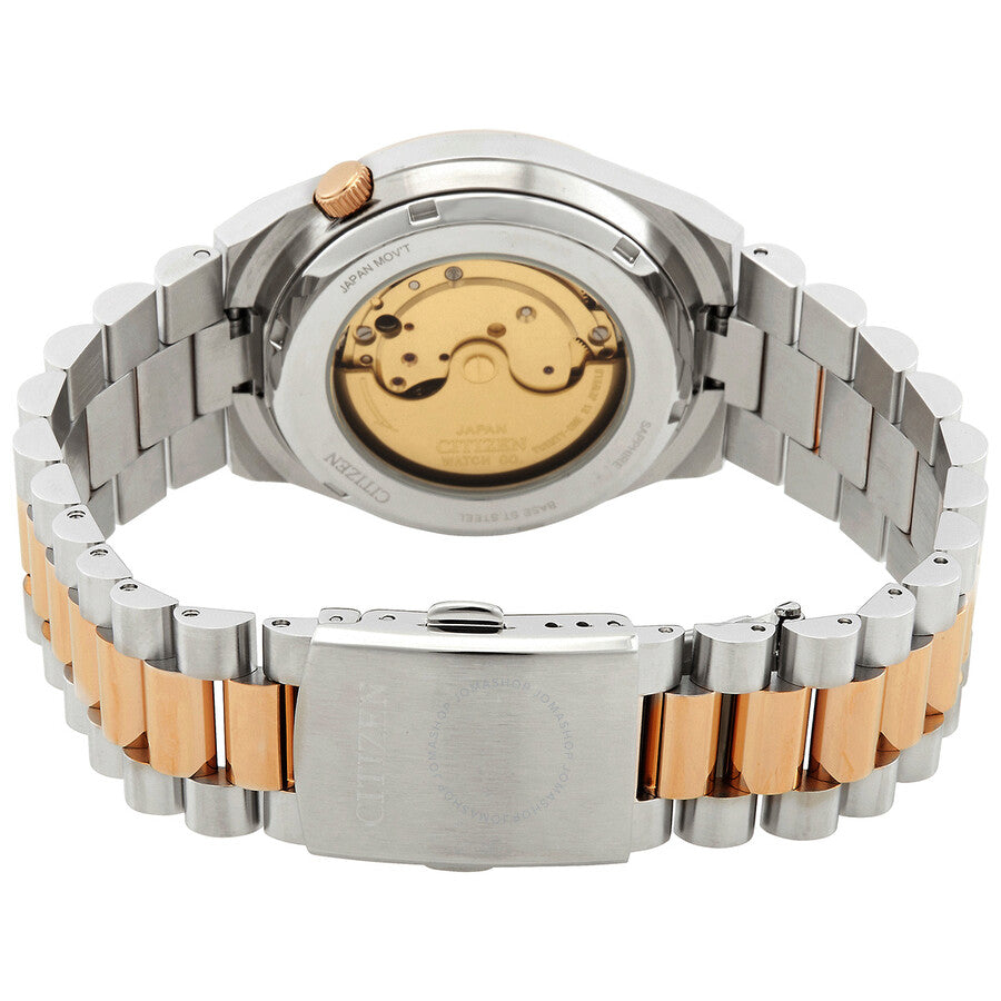 Tsuyosa Automatic Black Dial Two-Tone Men's Watch NJ0154-80H