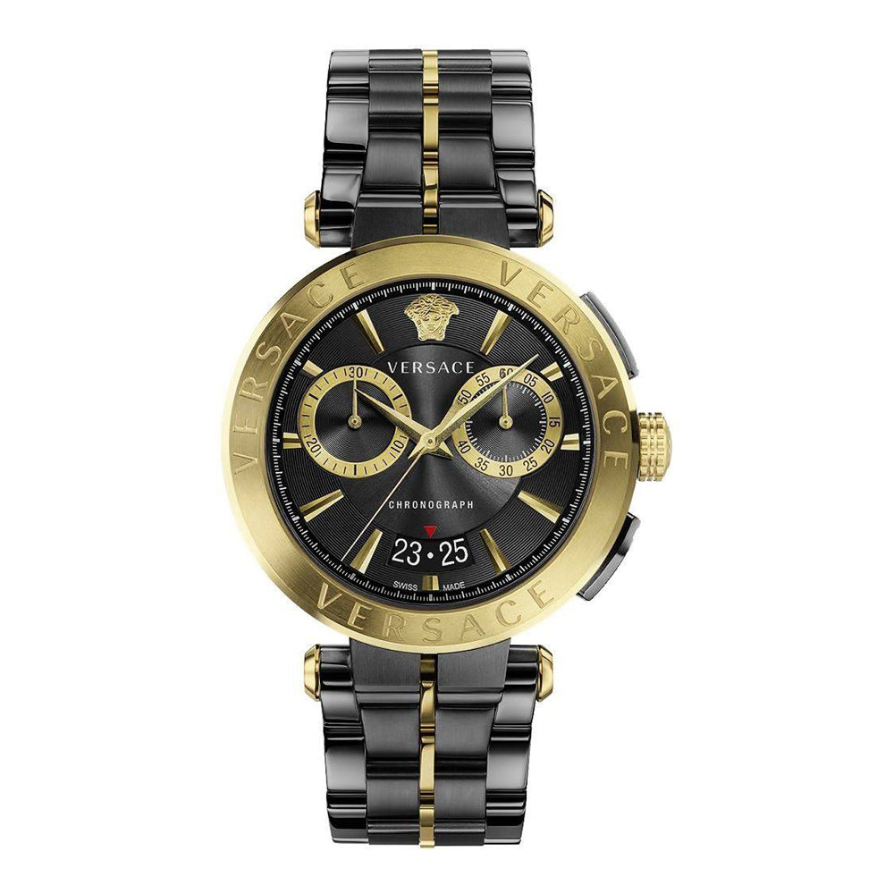 Versace Aion Black Chronograph Men's Watch - VE1D01620