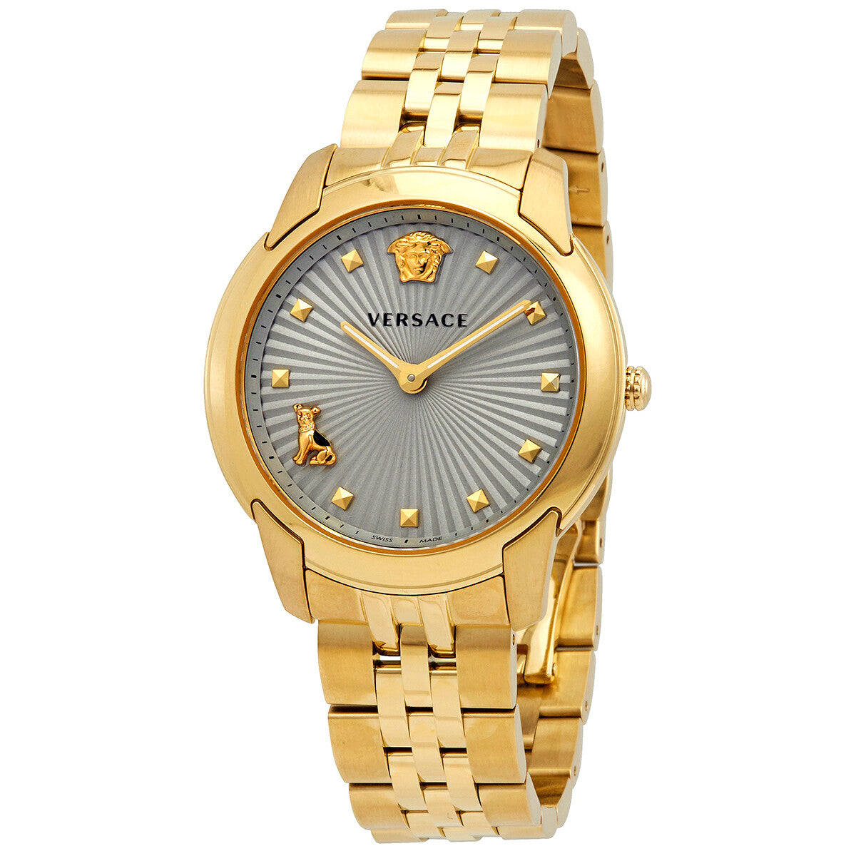 Versace Audrey Quartz Grey Dial Ladies Watch VELR00719 - BigDaddy Watches