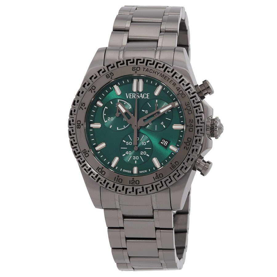 Versace Chrono Chronograph Quartz Green Dial Men's Watch VE9K01224 - Dawson Watches