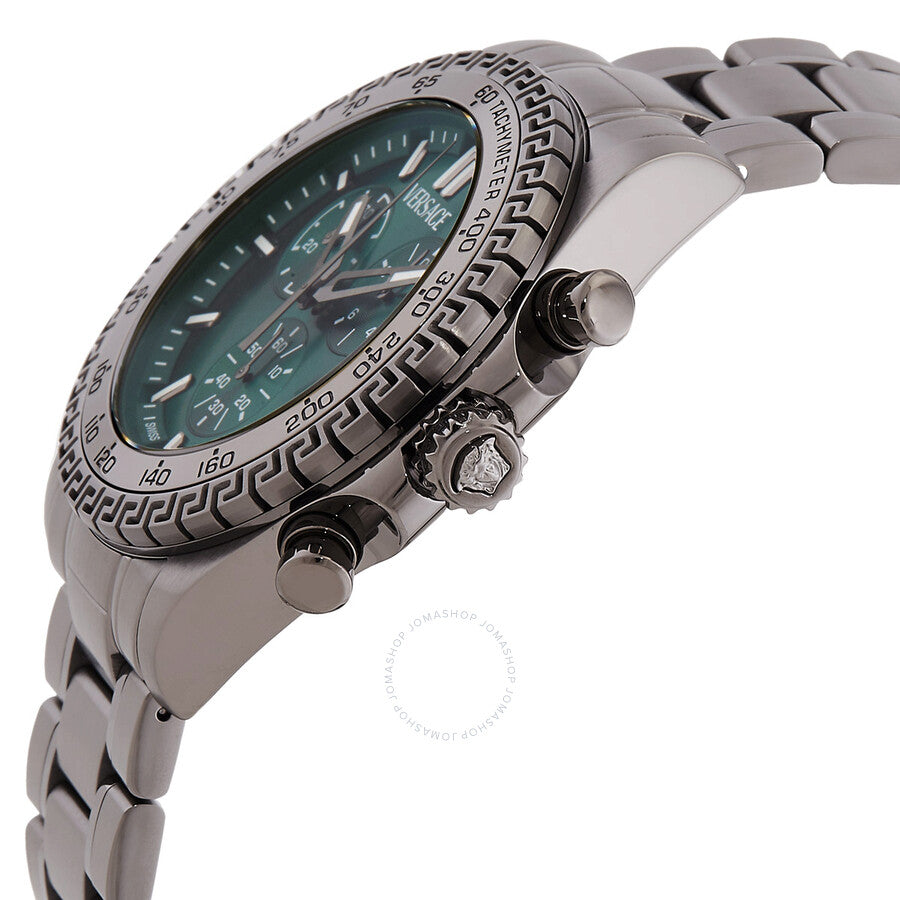 Versace Chrono Chronograph Quartz Green Dial Men's Watch VE9K01224 - Dawson Watches #2