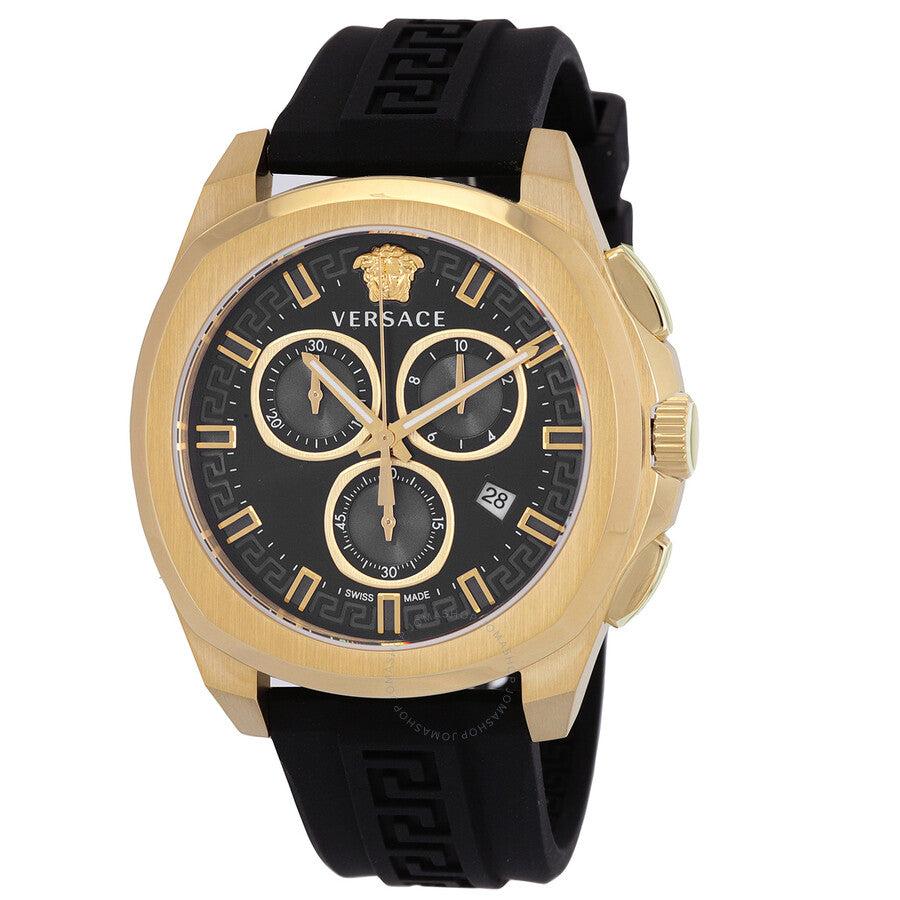 Versace Chronograph Quartz Black Dial Men's Watch VE7CA0423 - Dawson Watches
