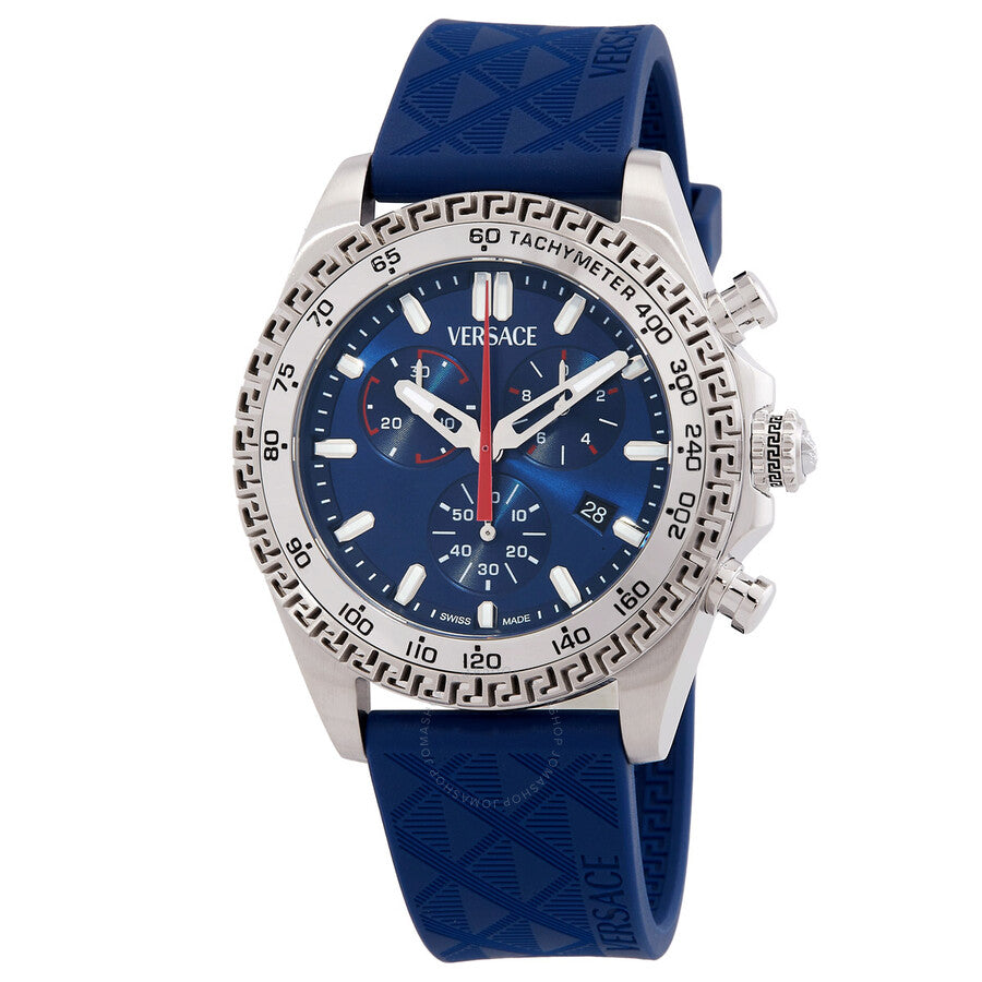 Versace Chronograph Quartz Blue Dial Men's Watch VE9K00724 - Dawson Watches