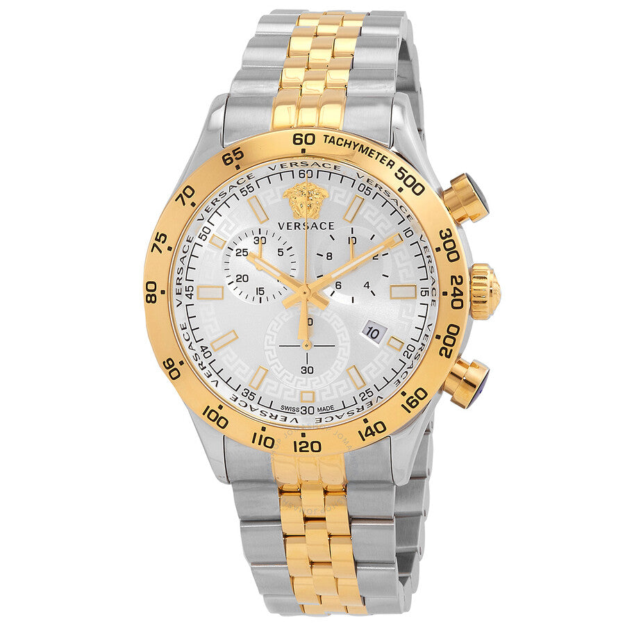 Versace Chronograph Quartz Silver Dial Men's Watch VE2U00422 - Dawson Watches