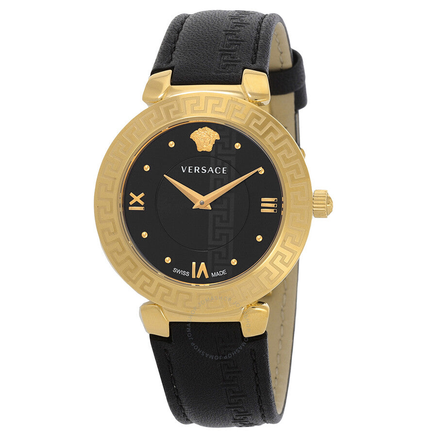 Versace Daphnis Quartz Black Dial Ladies Watch V16050017 - Dawson Watches
