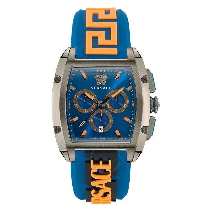 Versace Dominus Chronograph Quartz Blue Dial Men's Watch VE6H00323 - Dawson Watches