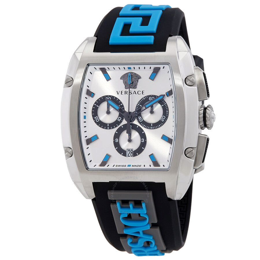 Versace Dominus Chronograph Quartz Silver Dial Men's Watch VE6H00123 - Dawson Watches