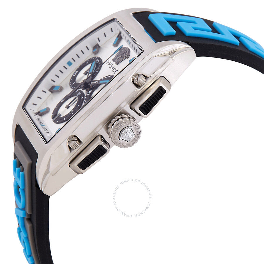 Versace Dominus Chronograph Quartz Silver Dial Men's Watch VE6H00123 - Dawson Watches #2