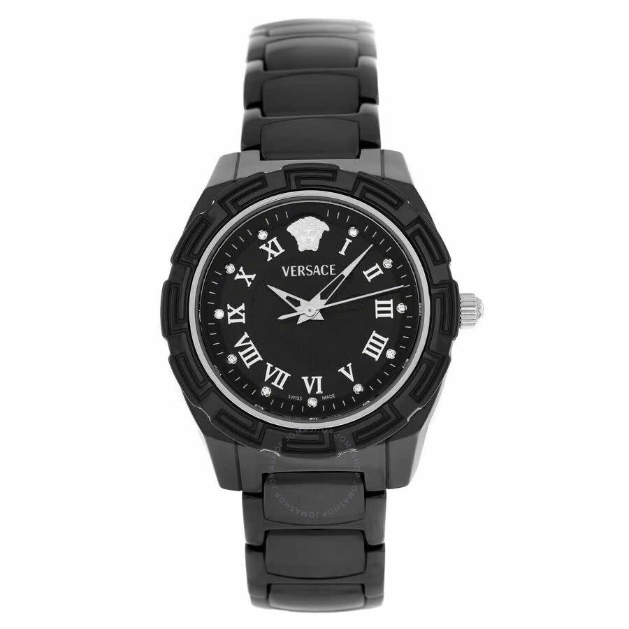 Versace DV One Quartz Black Dial Ladies Watch 63QCS9D009 - Dawson Watches