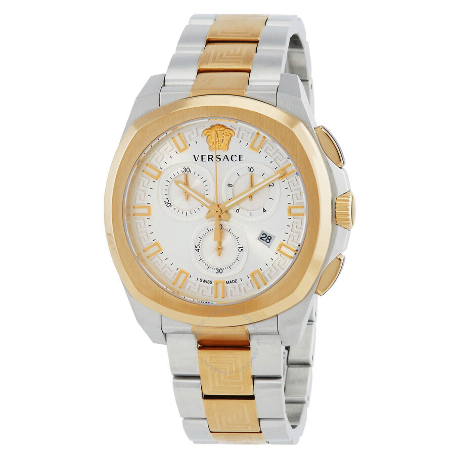 Versace Geo Chronograph Quartz Silver Dial Men's Watch VE7CA0823 - Dawson Watches