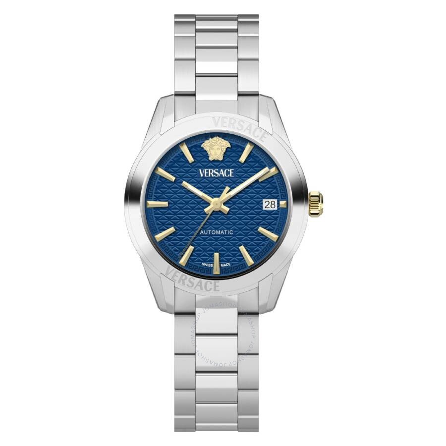 Versace Greca Classic Automatic Blue Dial Ladies Watch VESCA0224 - Dawson Watches