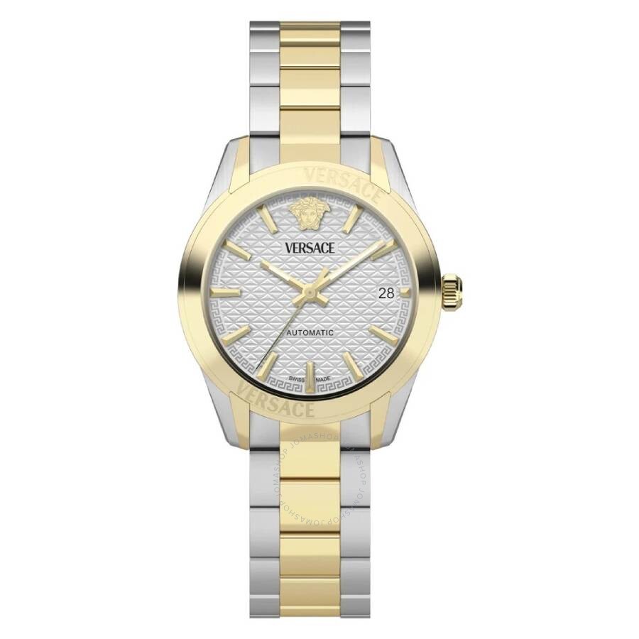 Versace Greca Classic Automatic Silver Dial Ladies Watch VESCA0424 - Dawson Watches