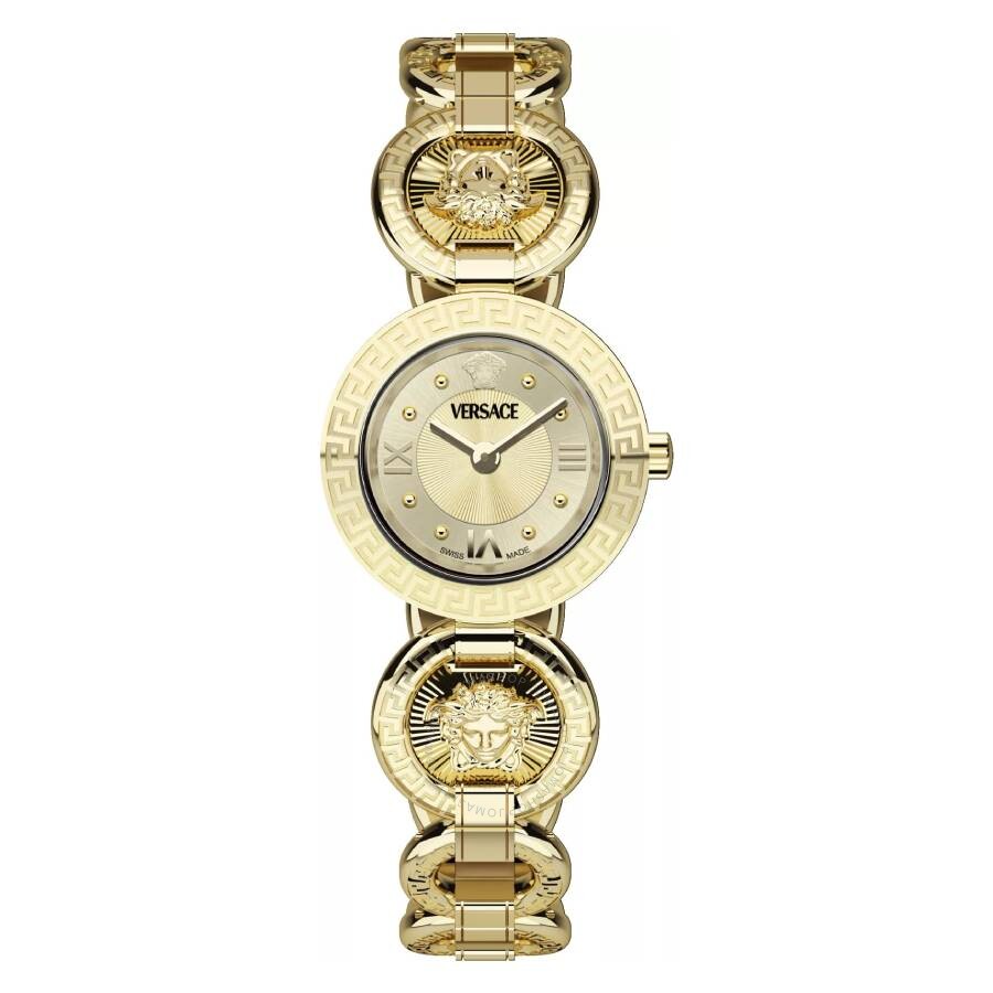 Versace Greca Jewel Quartz Gold Dial Ladies Watch VEWCA0524 - Dawson Watches